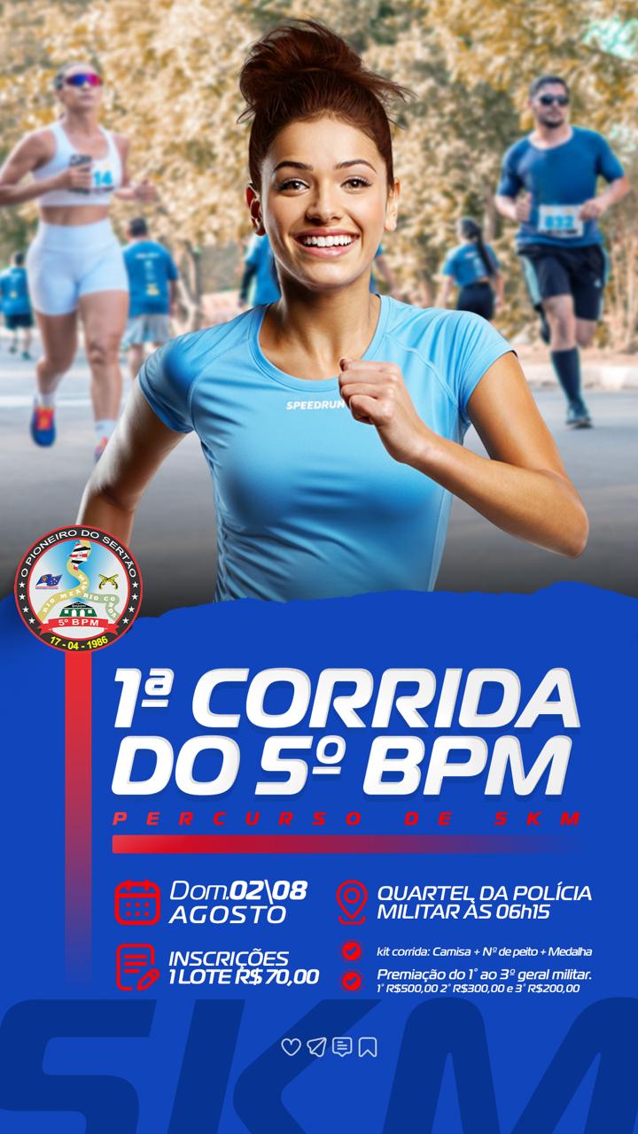 1ª CORRIDA DO 5º BPM - Banner