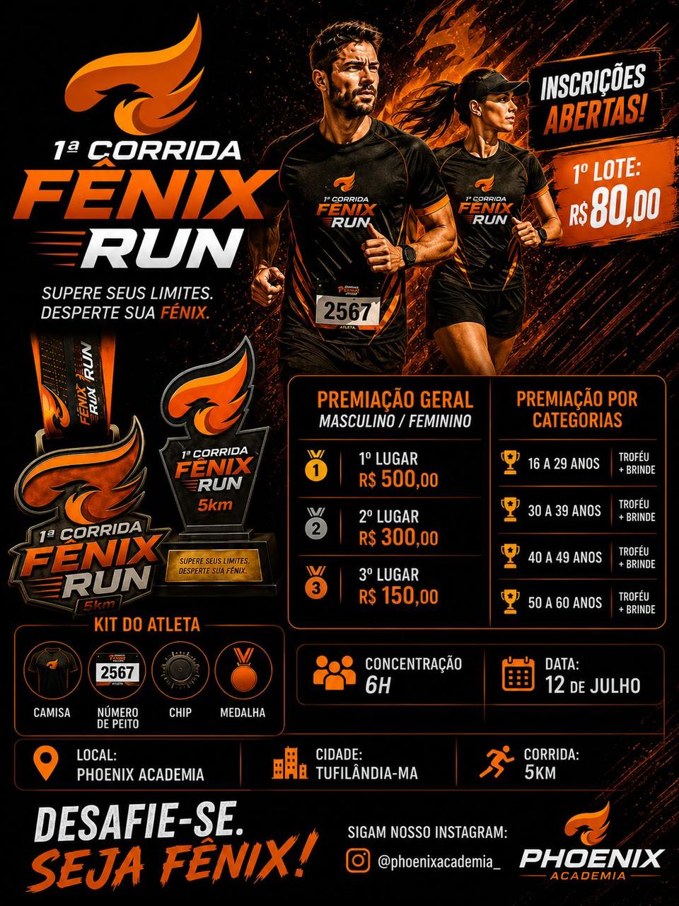 1ªCORRIDA FÊNIX RUN - Banner