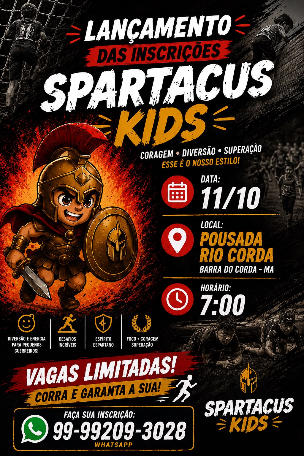CORRIDA SPARTACUS KIDS - Banner