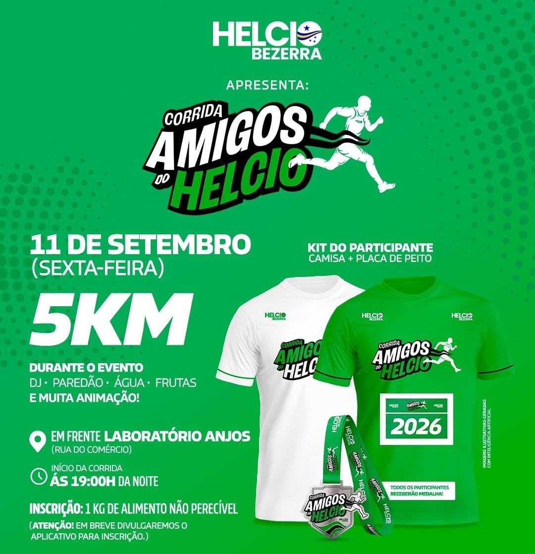 CORRIDA AMIGOS DO HELCIO BEZERRA  - Banner