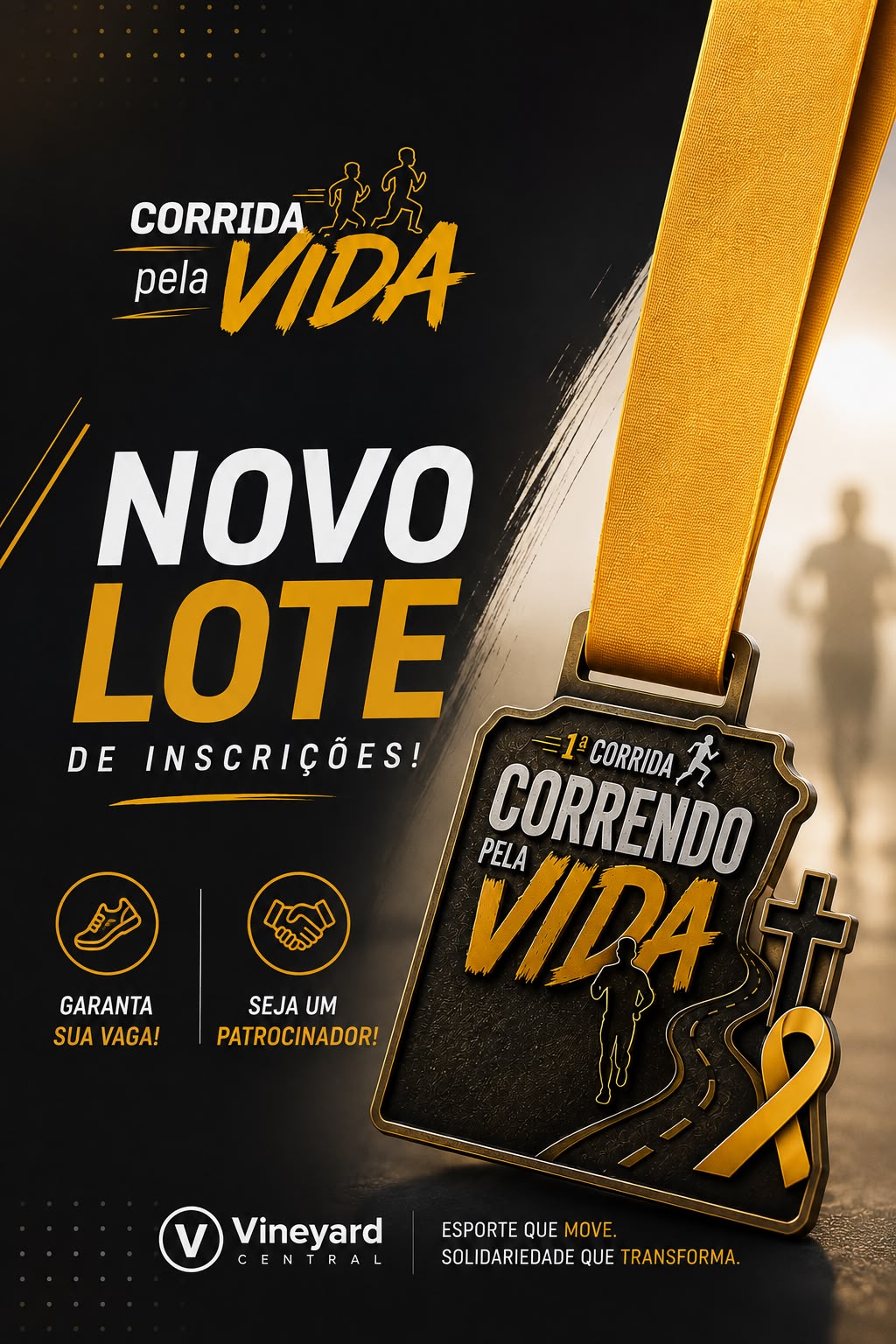 CORRENDO PELA VIDA - Banner