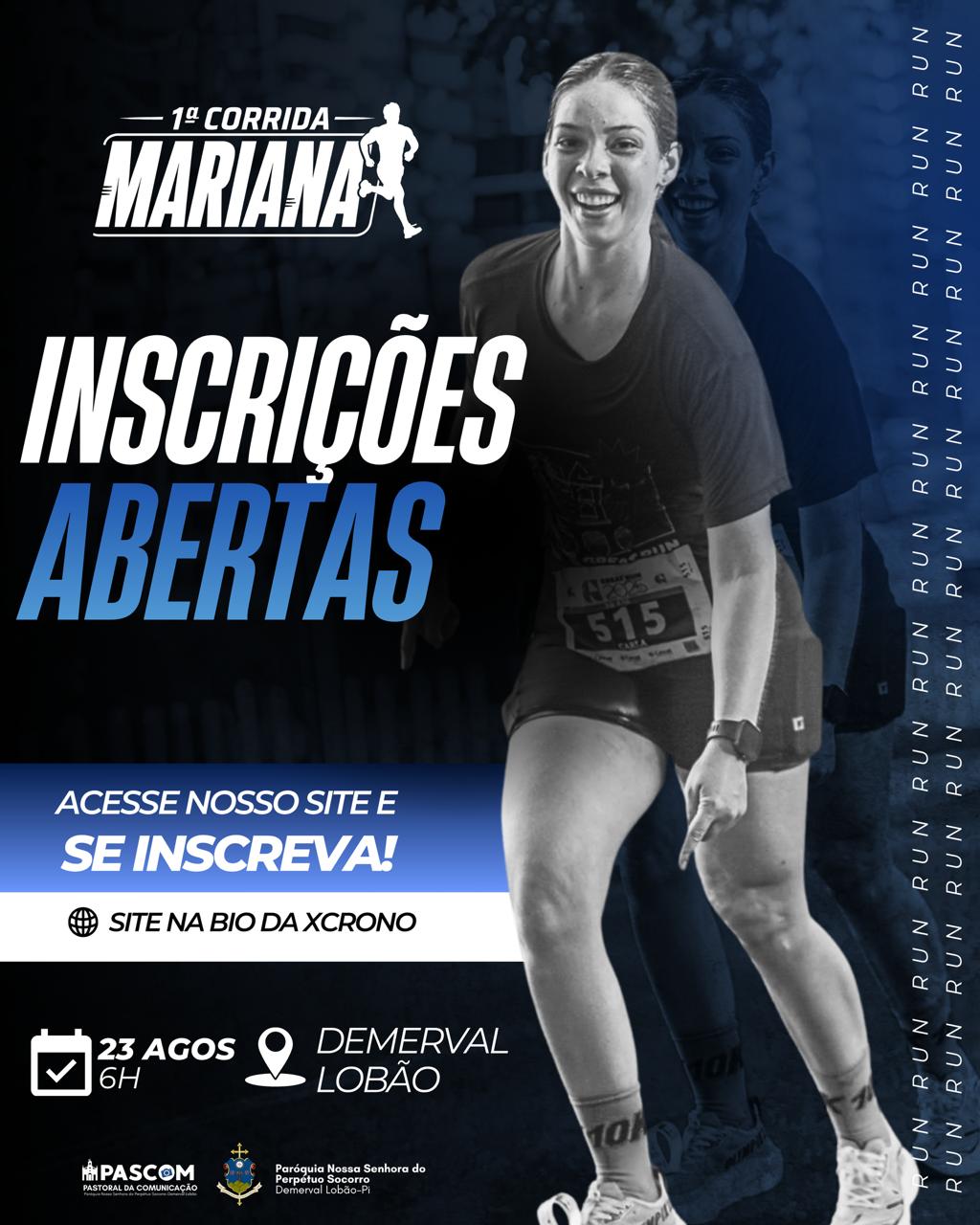 1ª Corrida Mariana - Banner