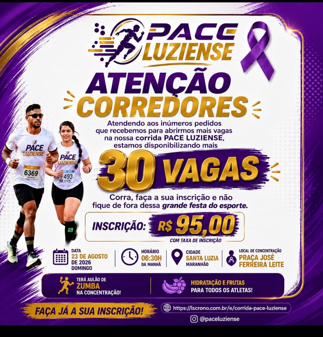 CORRIDA PACE LUZIENSE - Banner