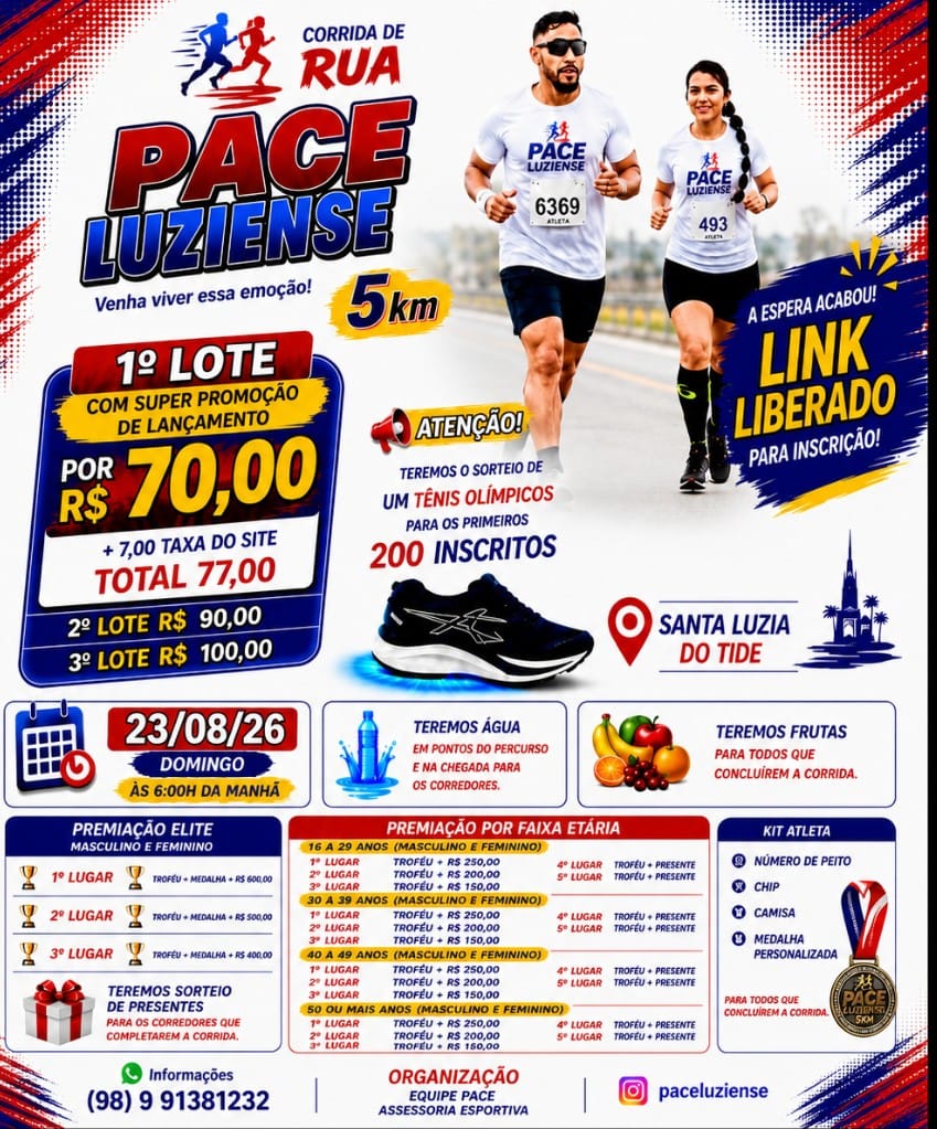 CORRIDA PACE LUZIENSE - Banner