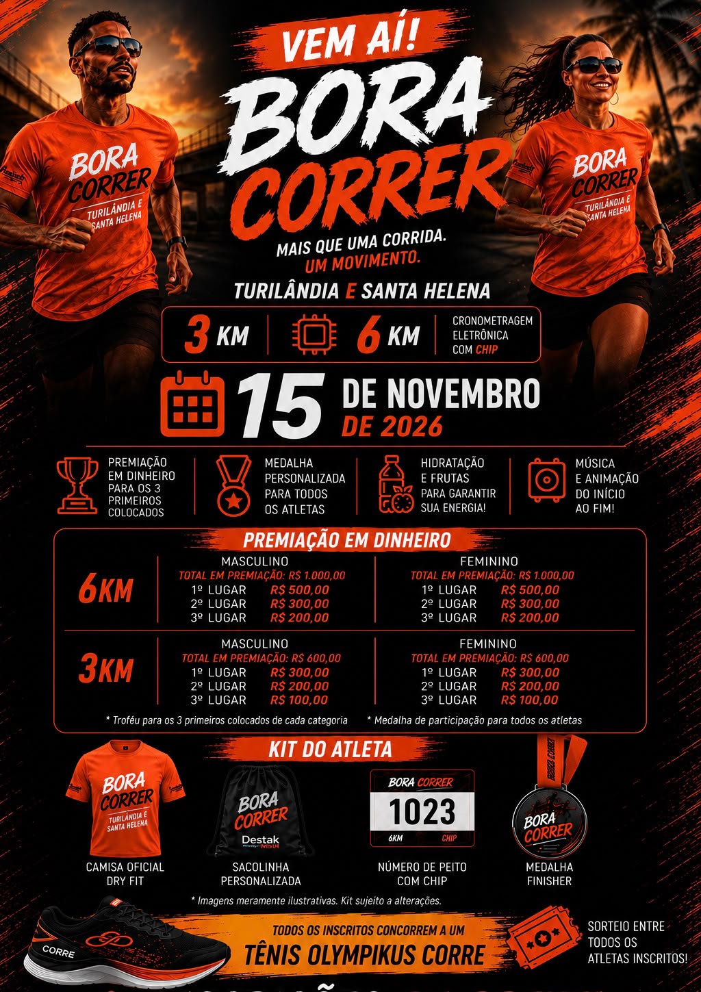 CORRIDA BORA CORRER – 1ª EDIÇÃO - Banner