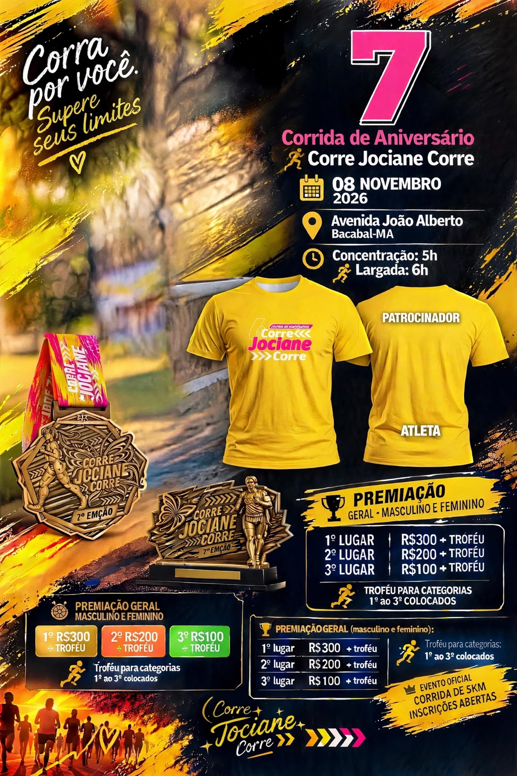 CORRIDA CORRE, JOCIANE, CORRE - Banner