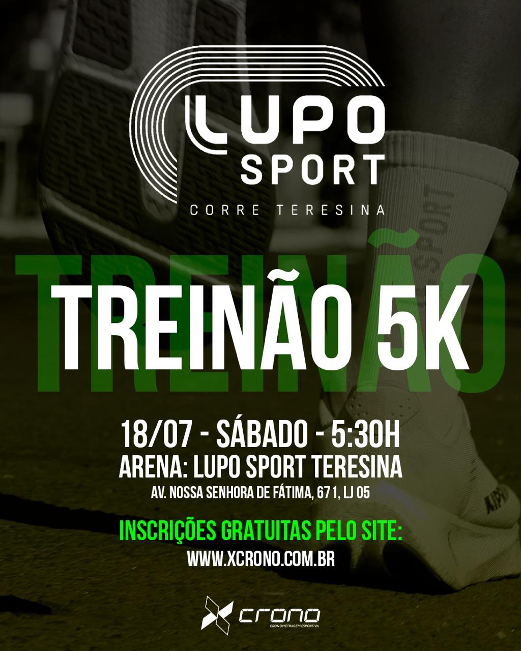 TREINO OFICIAL – LUPO SPORT CORRE TERESINA - Banner
