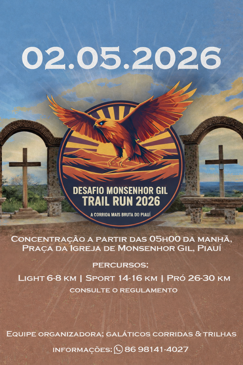 DESAFIO MONSENHOR GIL – TRAIL RUN 2026 - Banner