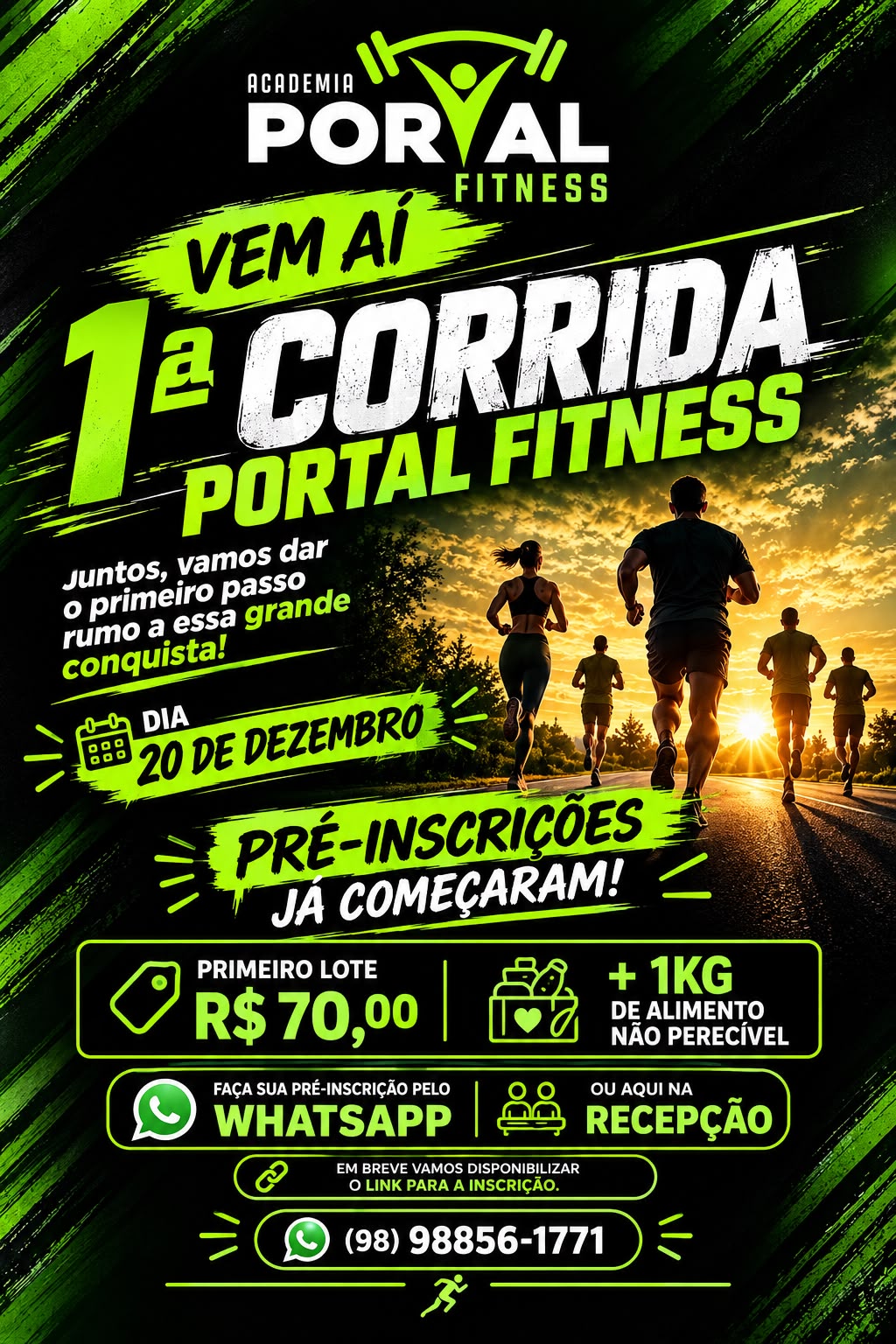 1ª CORRIDA PORTAL FITNESS - Banner