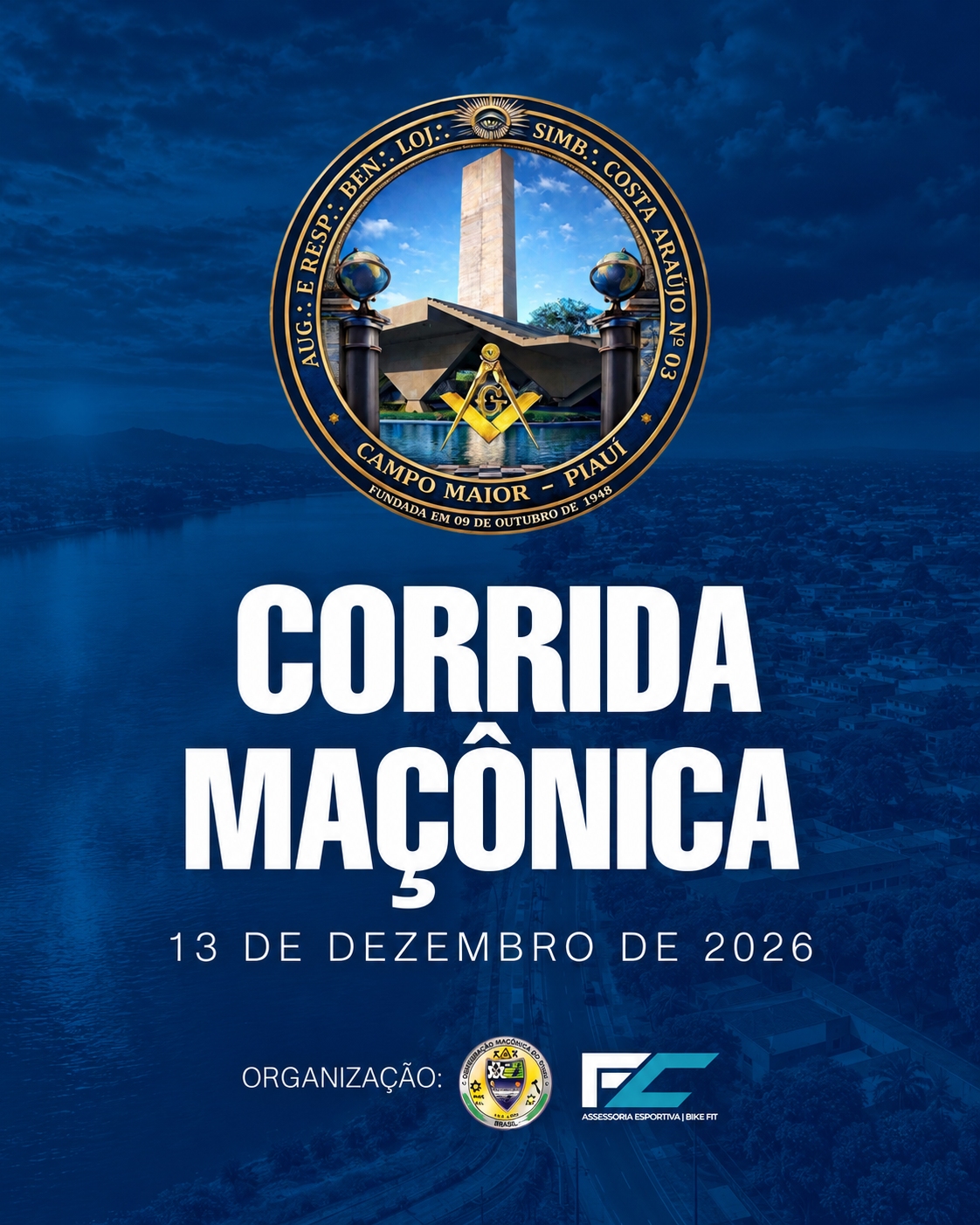 CORRIDA MAÇÔNICA - CAMPO MAIOR (PI) - Banner