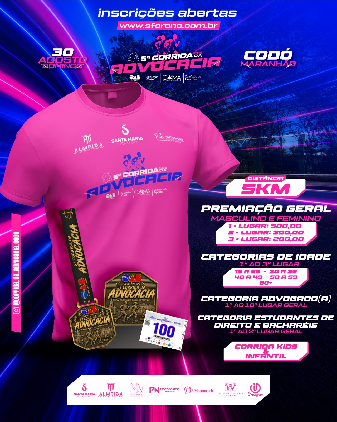 5ª CORRIDA DA ADVOCACIA - Banner