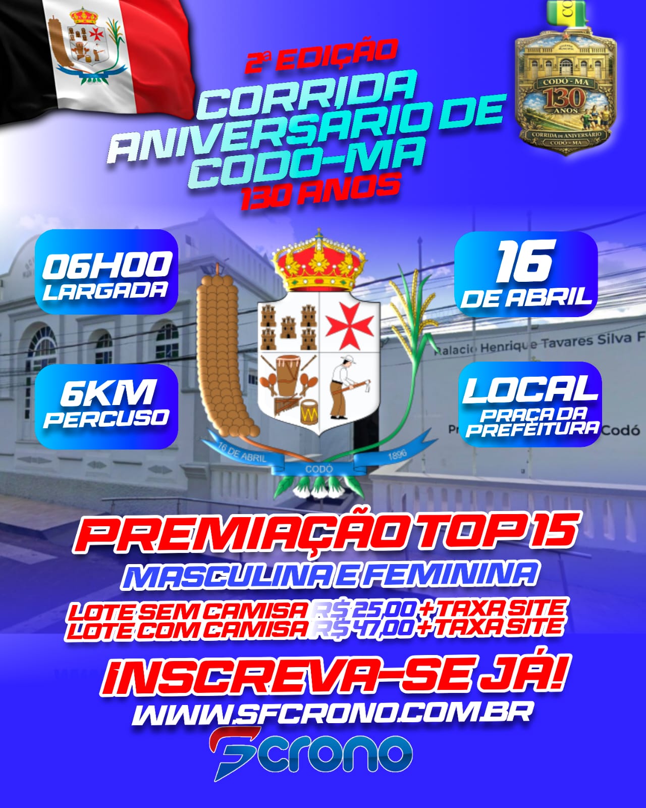 II EDIÇAO ANIVERSARIO  CODO 130 ANOS - Banner