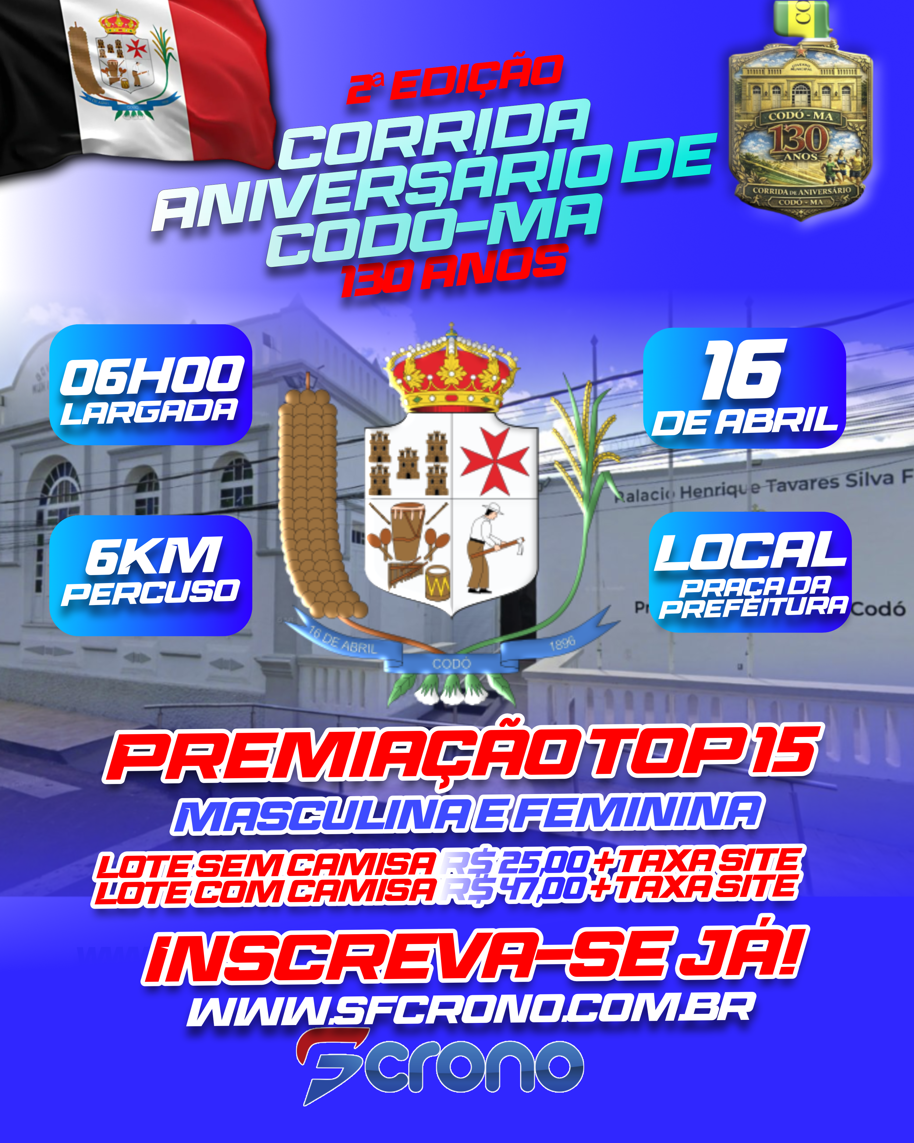II EDIÇAO ANIVERSARIO  CODO 130 ANOS - Banner