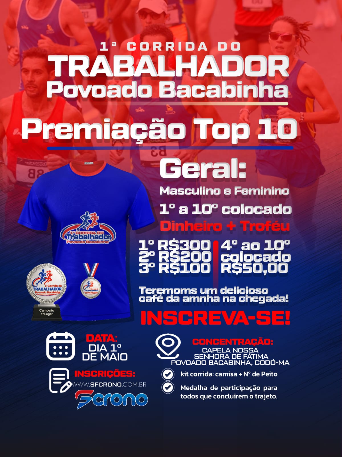 1° CORRIDA DO TRABALHADOR  - Banner