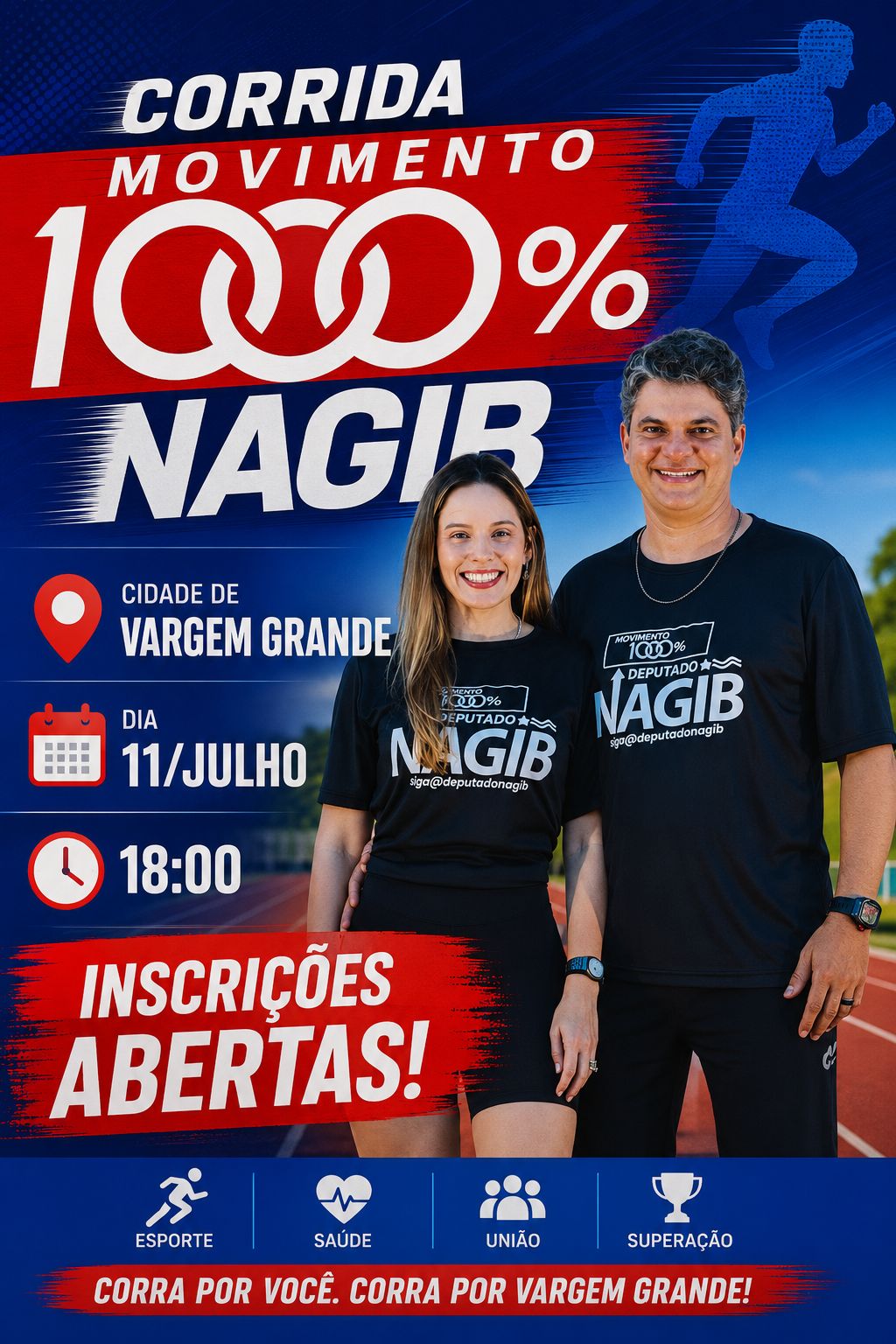CORRIDA 1000 % VARGEM GRANDE MA  - Banner