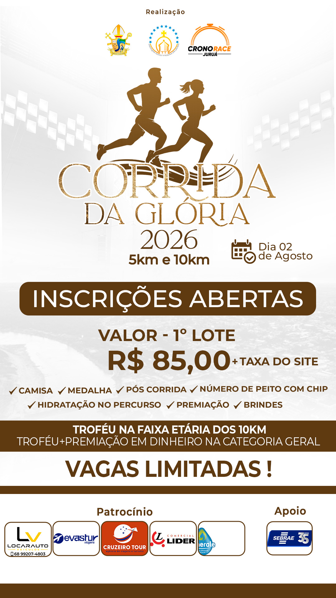 CORRIDA DA GLÓRIA 2026  - Banner