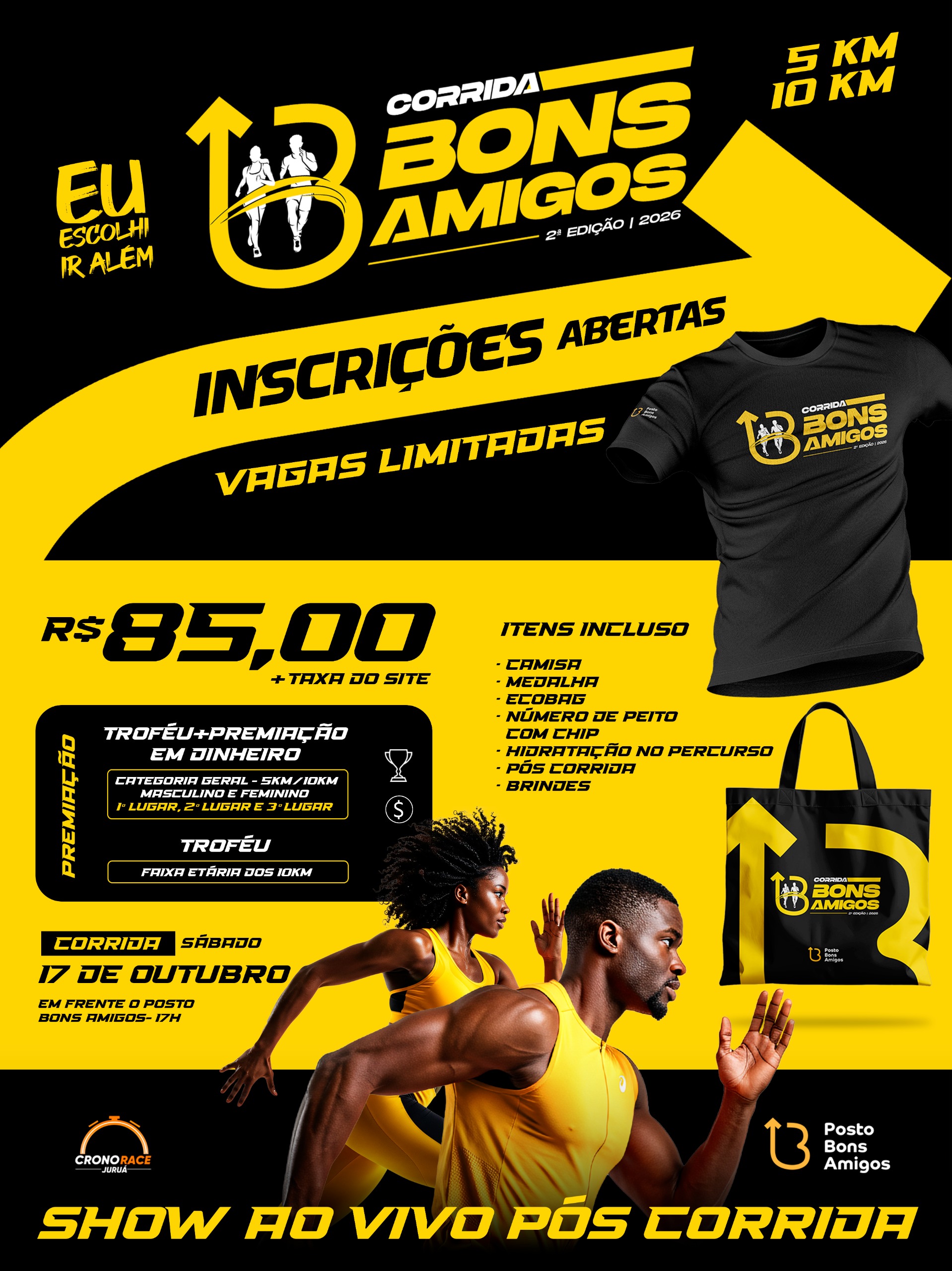 CORRIDA BONS AMIGOS 2ª EDIÇÃO - Banner