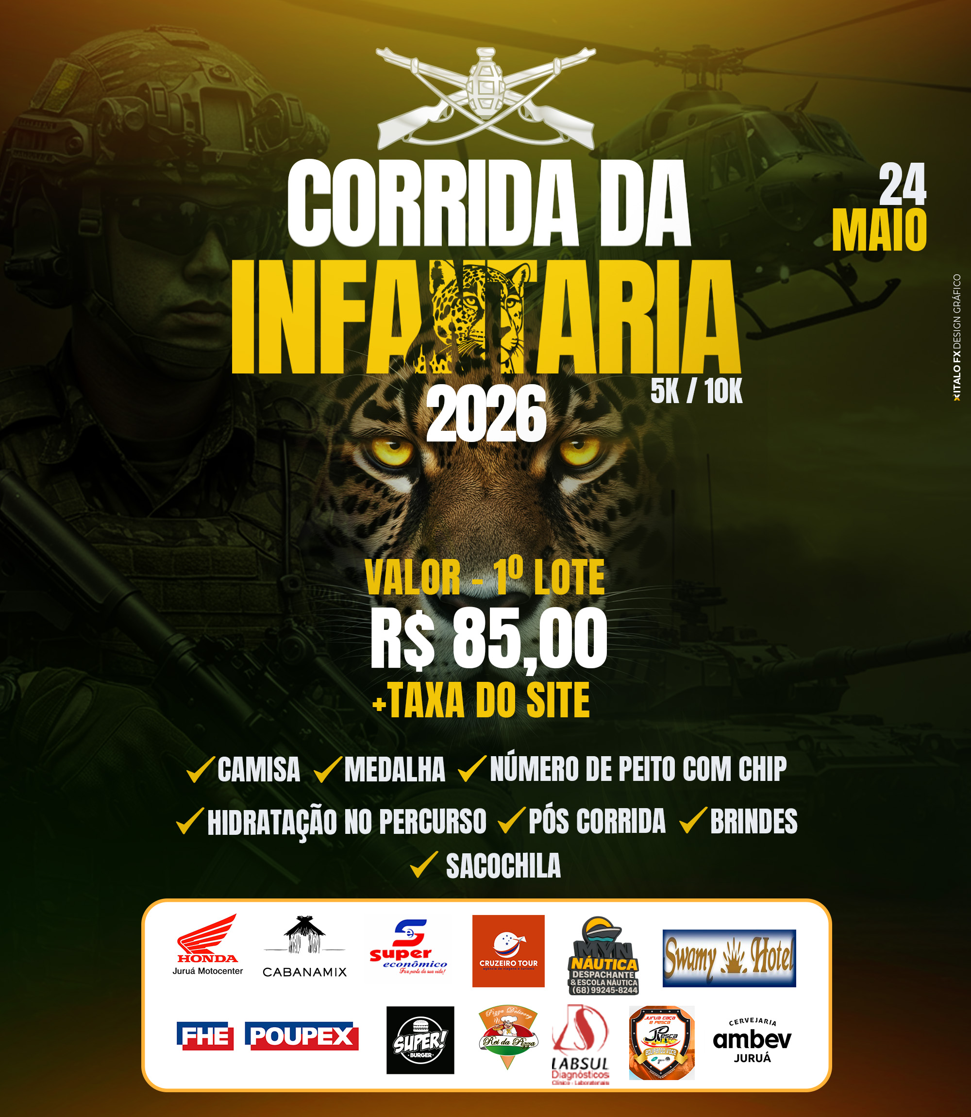 CORRIDA DA INFANTARIA 2026 - Banner