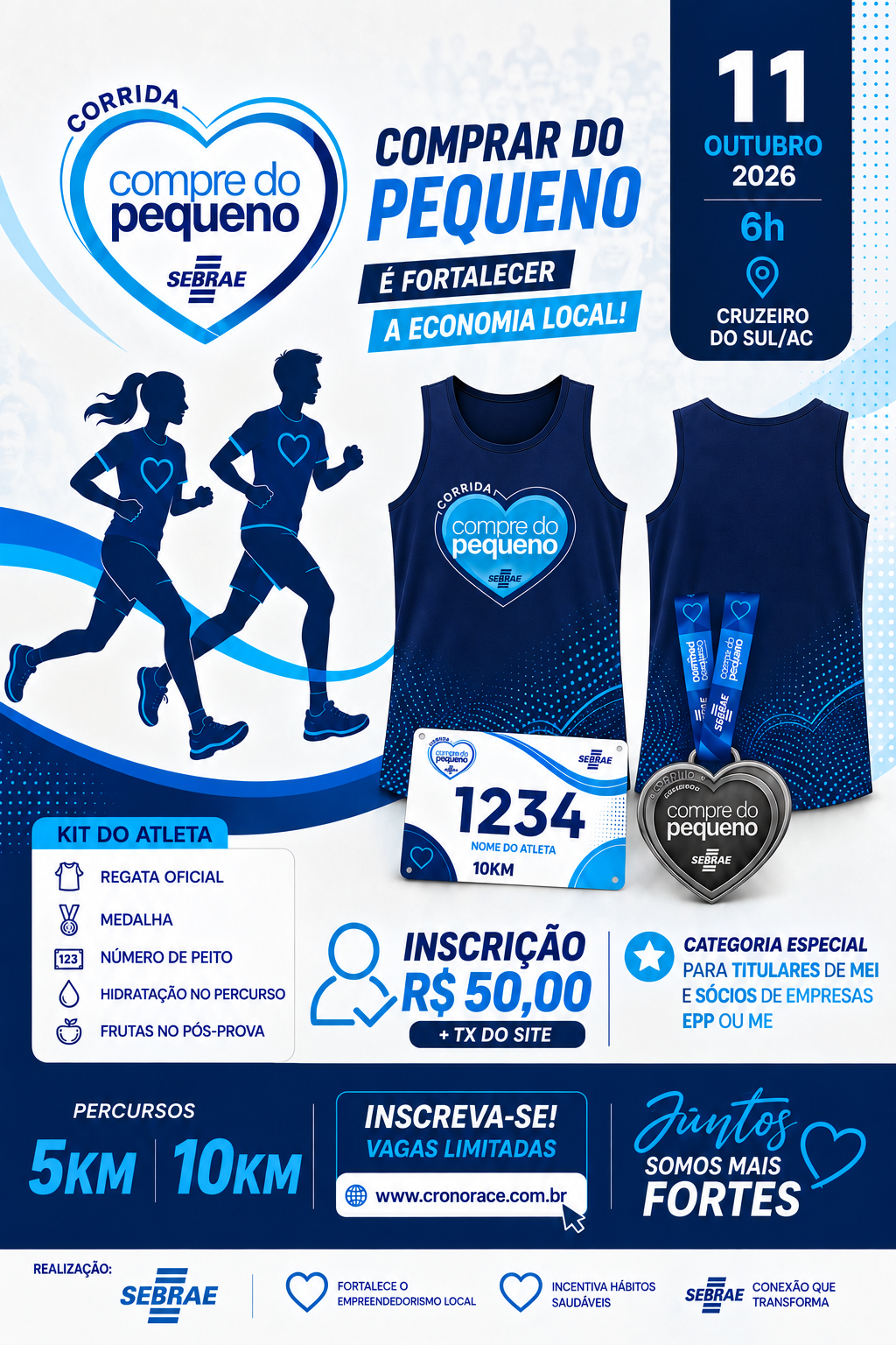 CORRIDA SEBRAE COMPRE DO PEQUENO - Banner