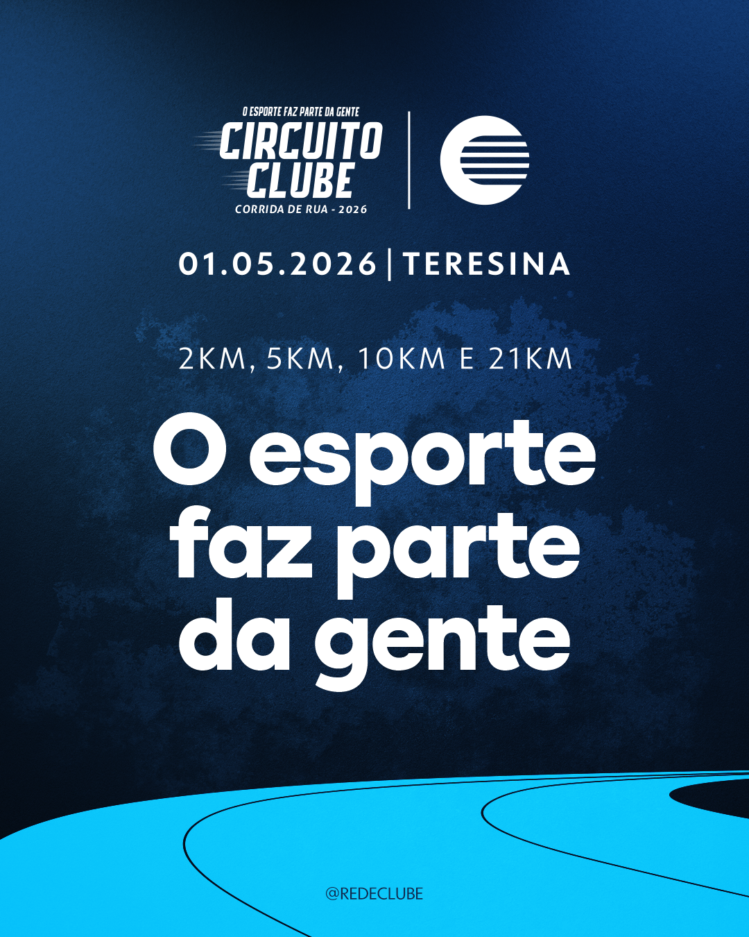 Circuito Clube – Corrida de Rua 2026 - Banner