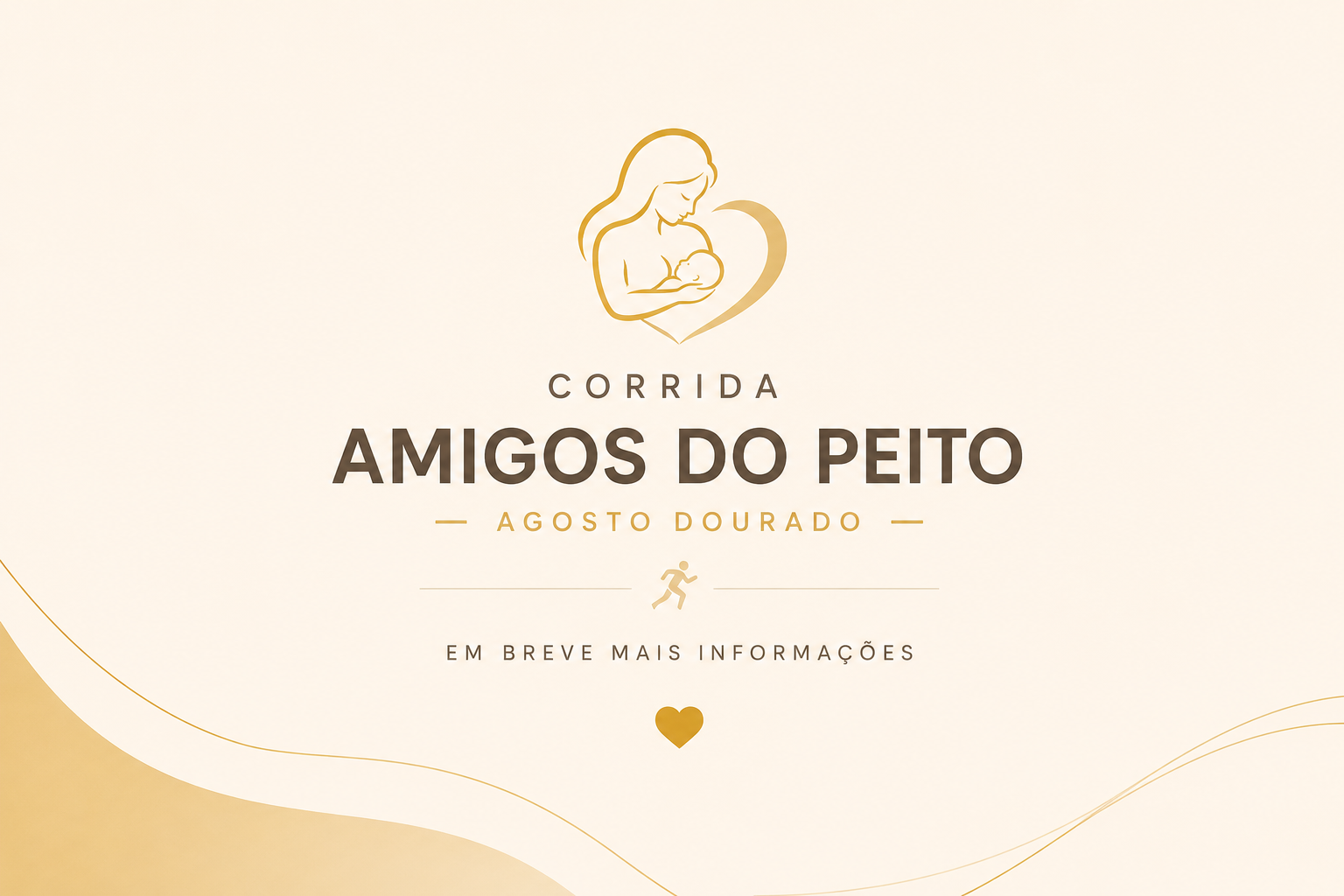 Corrida Amigos do Peito - Agosto Dourado - Banner