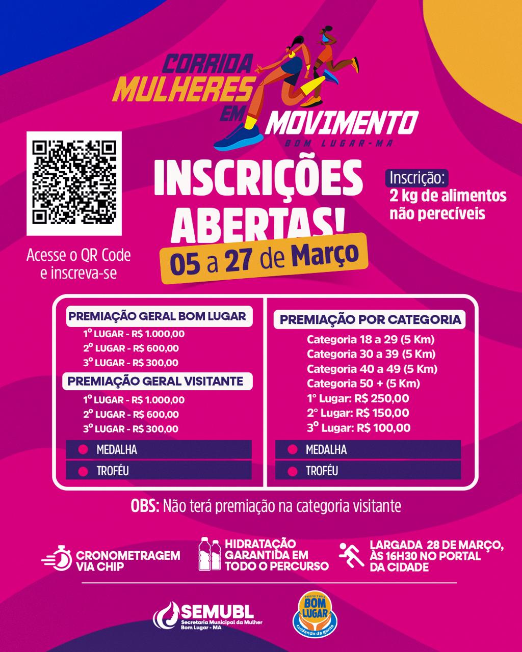 CORRIDA MULHERES EM MOVIMENTO  - Banner