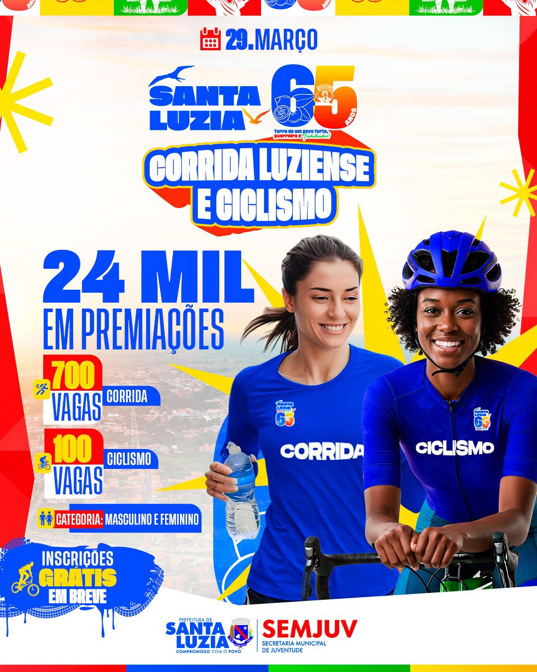 CORRIDA LUZIENSE 65 ANOS  - Banner
