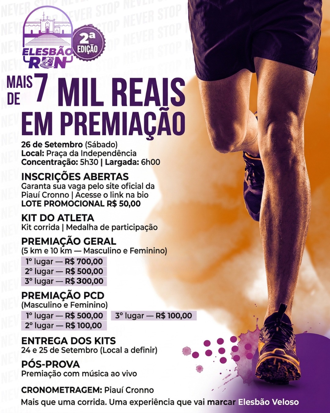 ELESBÃO RUN 2ª EDIÇÃO  - Banner