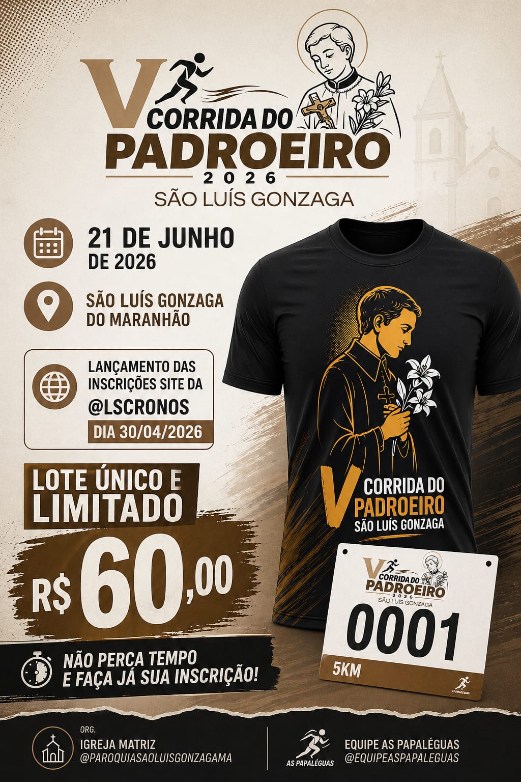 V CORRIDA DO PADROEIRO SÃO LUIS GONZAGA  - Banner
