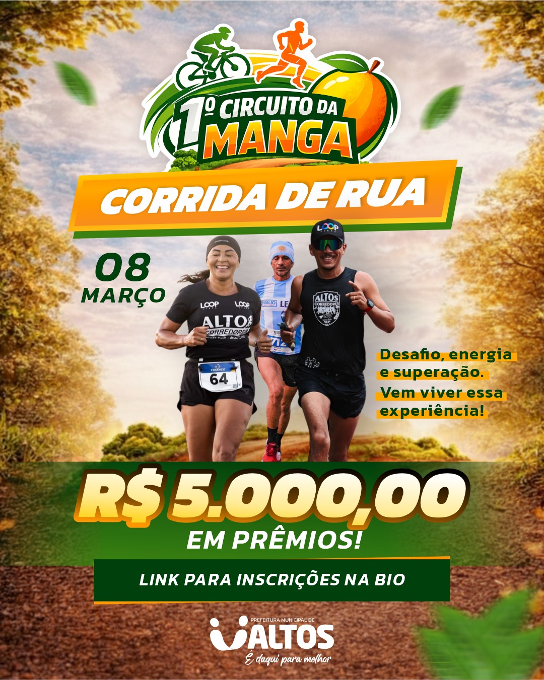 CIRCUITO DA MANGA - CORRIDA DE RUA - Banner