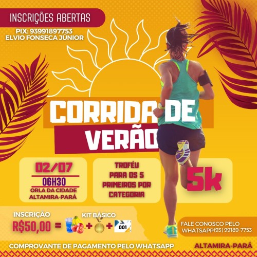 1ª CORRIDA DE VERÃO 2023 - Banner