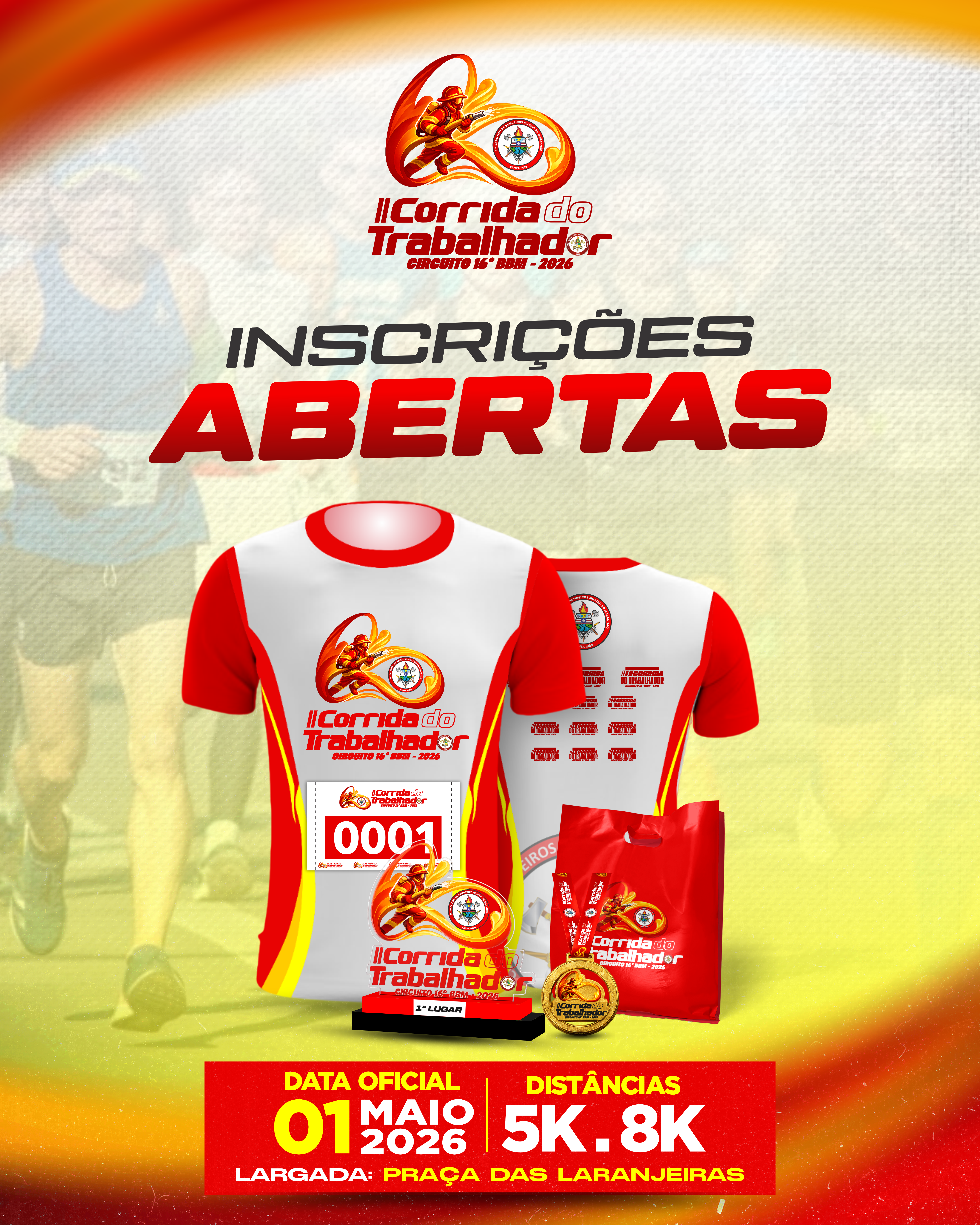 CORRIDA DO TRABALHADOR: Circuito 16º BBM – 2026 - Banner