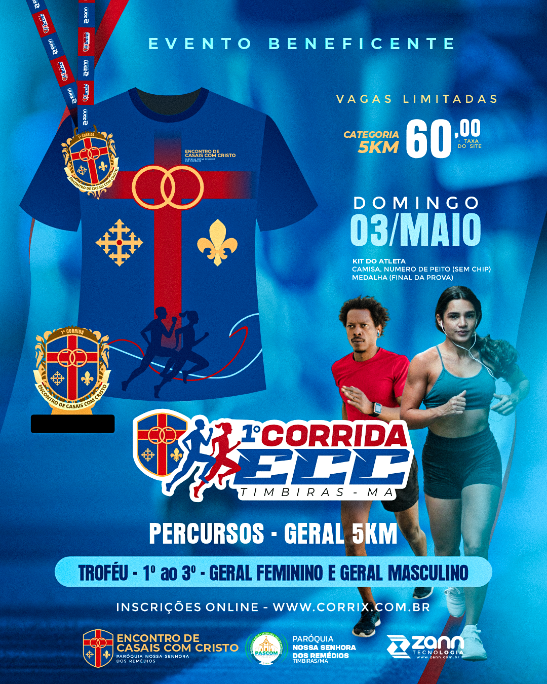 1ª Corrida da ECC 2026 - Banner