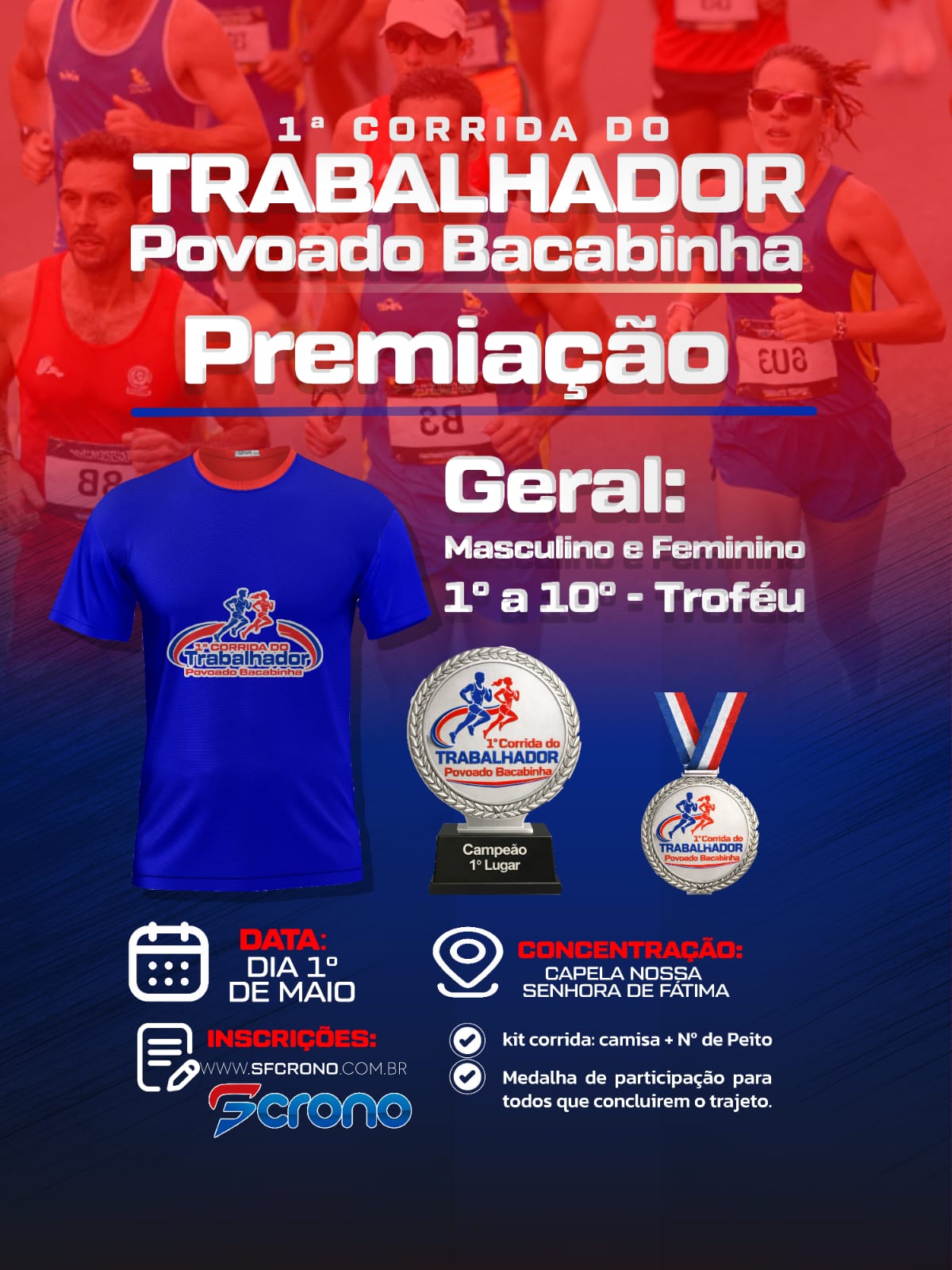 1° CORRIDA DO TRABALHADOR  - Banner